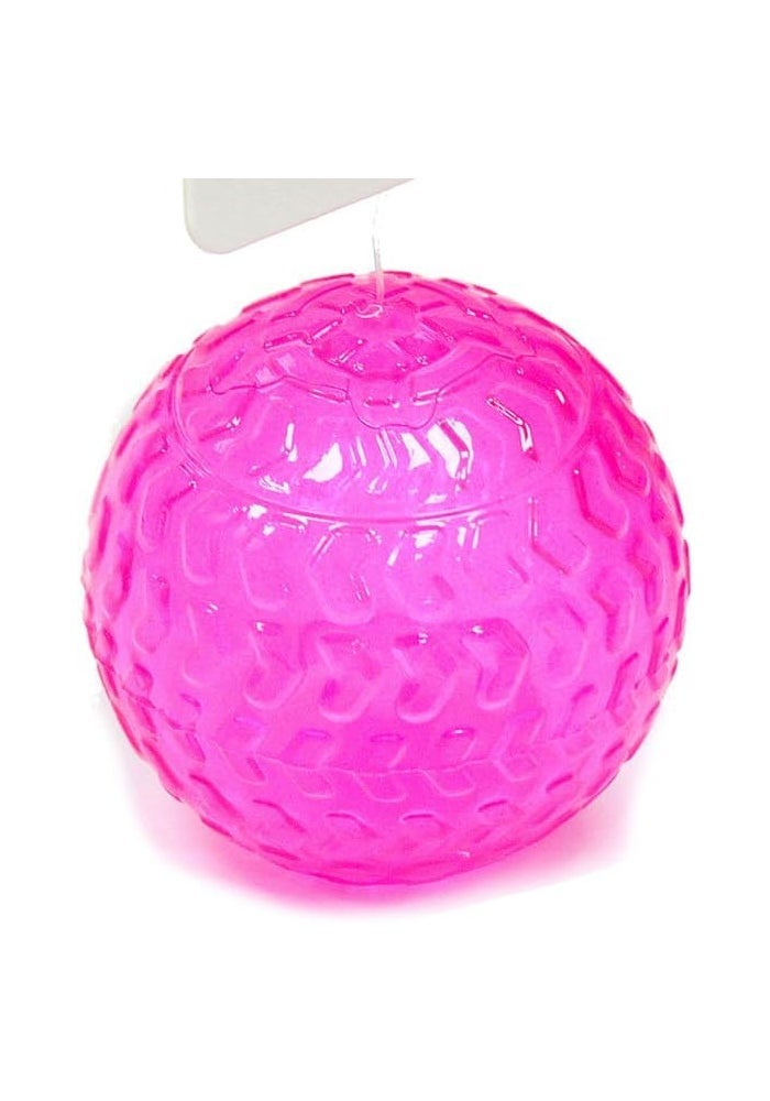 DAISO Noise Making Pet Toy Ball 1 - Pink - Image 3
